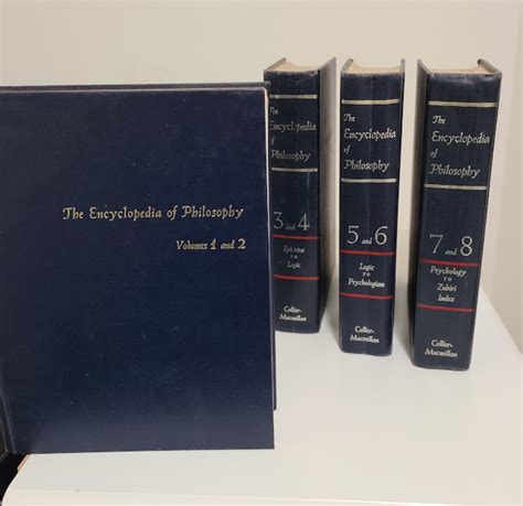 The Encyclopedia Of Philosophy 4 Volumes Book Patrol