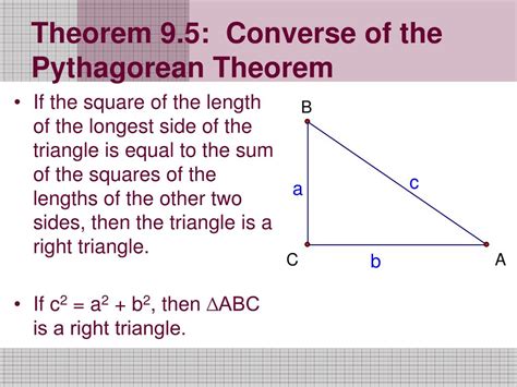 Ppt The Converse Of The Pythagorean Theorem Powerpoint Presentation