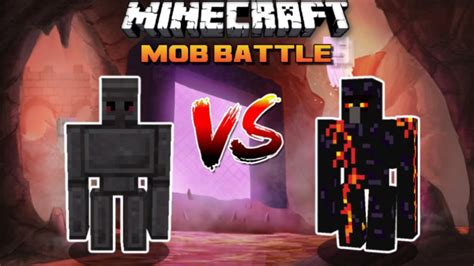 Minecraft Netherite Golem Vs Obsidian Golem Mob Battles Youtube