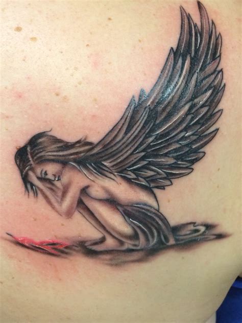 Crying Angel Tattoo