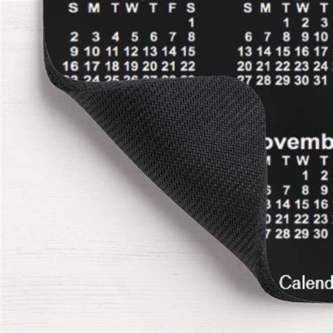 2023 Neon White Large Print Calendar By Janz Mouse Pad Zazzle