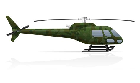 Military Helicopter Vector Illustration 488193 Vector Art At Vecteezy