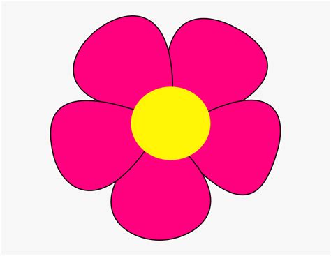 Simple Flower Clip Art At Clker Simple Flower Clipart Hd Png