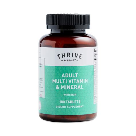 Thrive Market Products Adult Multi Vitamin Mineral With Iron Thrive Market