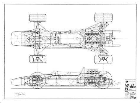 Racing Chassis Car Blueprint
