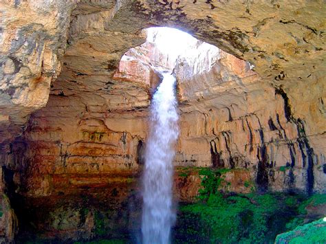 Travel Trip Journey Baatara Gorge Waterfall Lebanon