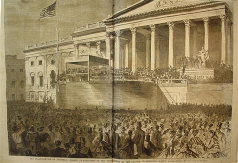 Abraham Lincoln Election Inauguration And 1st Year In Harpers Weekly