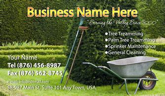 Create your own landscaping business cards. Landscaping Business Cards - Business Card - Website ...