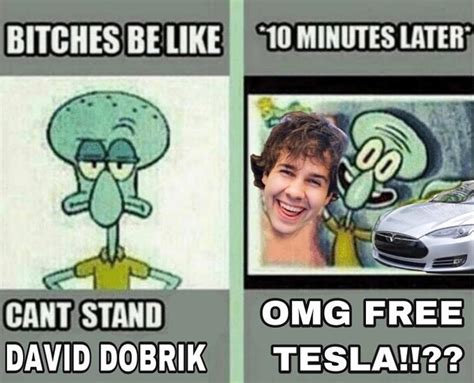 Omg Free Tesla From David Dobrik 10 Minutes Later Me And The