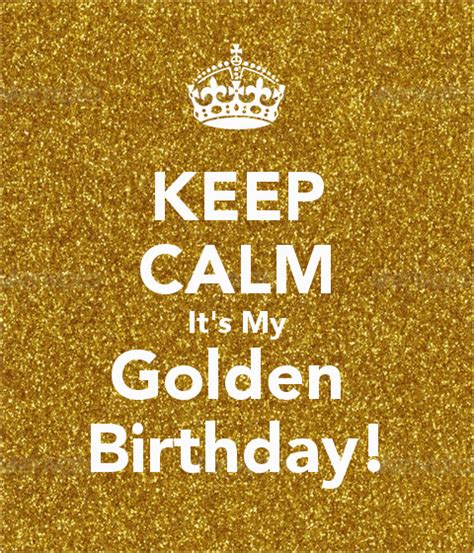 Happy Golden Birthday Quotes Personalised Posters With A 39 Keep Calm