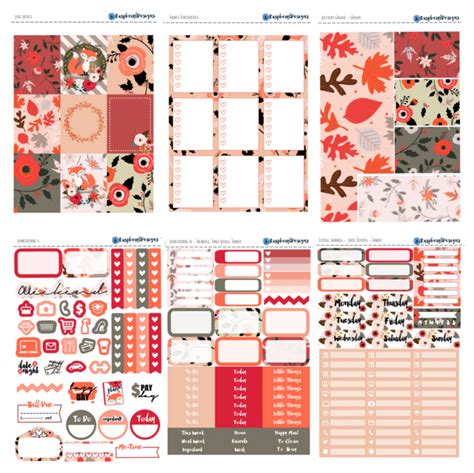 Fall Planner Sticker Roundup With Images Fall Planner Stickers