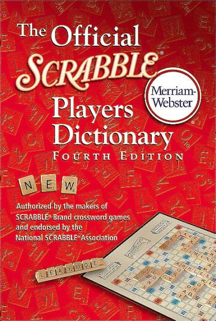 The Official Scrabble Players Dictionary Fourth Edition By Merriam