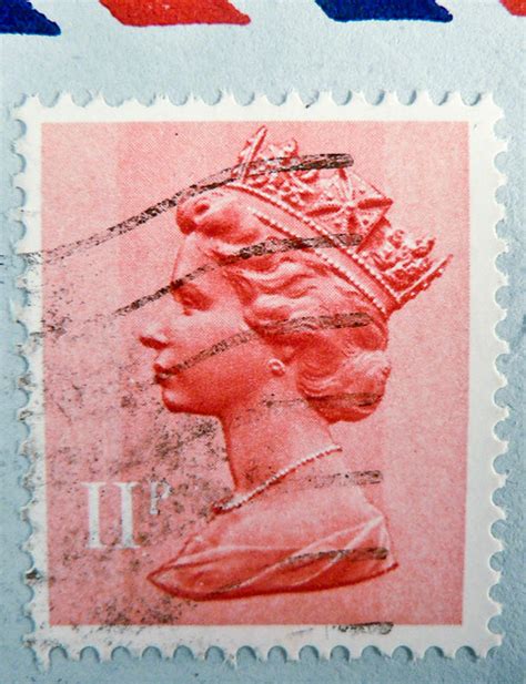 English Stamp Gb 11p Uk Great Britain England Queen Elizabeth Ii Machin