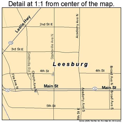Leesburg Georgia Street Map 1345768