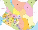 Kenya County Map / Kenya S Immunization System In The Post ...