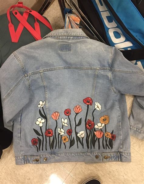 Hand Painted Jean Jacket Diy Jacket Denim Diy Denim Jacket Diy Paint