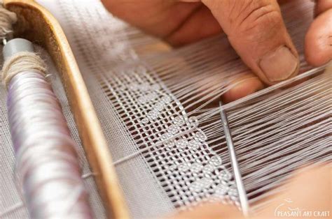 Weaver Manipulated Lace Weaves Are Incredibly Meticulous Lace Weave