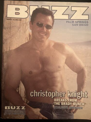Oop Rare Christopher Knight Gay Buzz Magazine San Diego Ca Brady