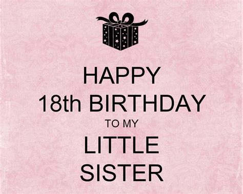 Happy 18th Birthday Quotes For Sister Birthdaybuzz