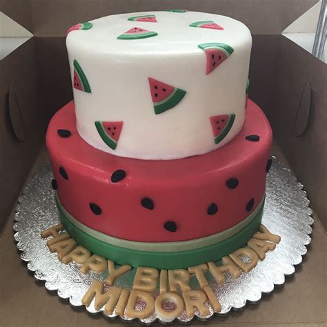 Watermelon Themed Cake Watermelon Cake Birthday Crazy Cakes