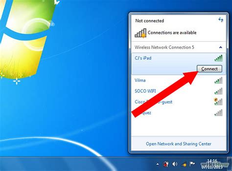 In the window that opens, click the network name you created, and click connect. How To Connect To Internet On Your Laptop Through The Cell ...