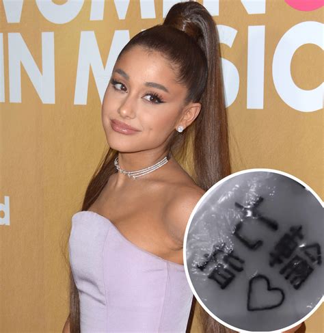 Ariana Grande Tries To Correct Her Misspelled Japanese Tattoo Makes It