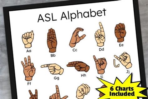 1 Asl Chart Asl Hand Signs Designs Und Grafiken