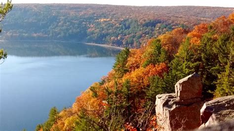 check out devils lake on the fall color report on wisconsin travel