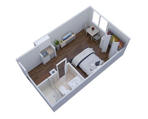 200 Sq Ft Studio Apartment Floor Plan