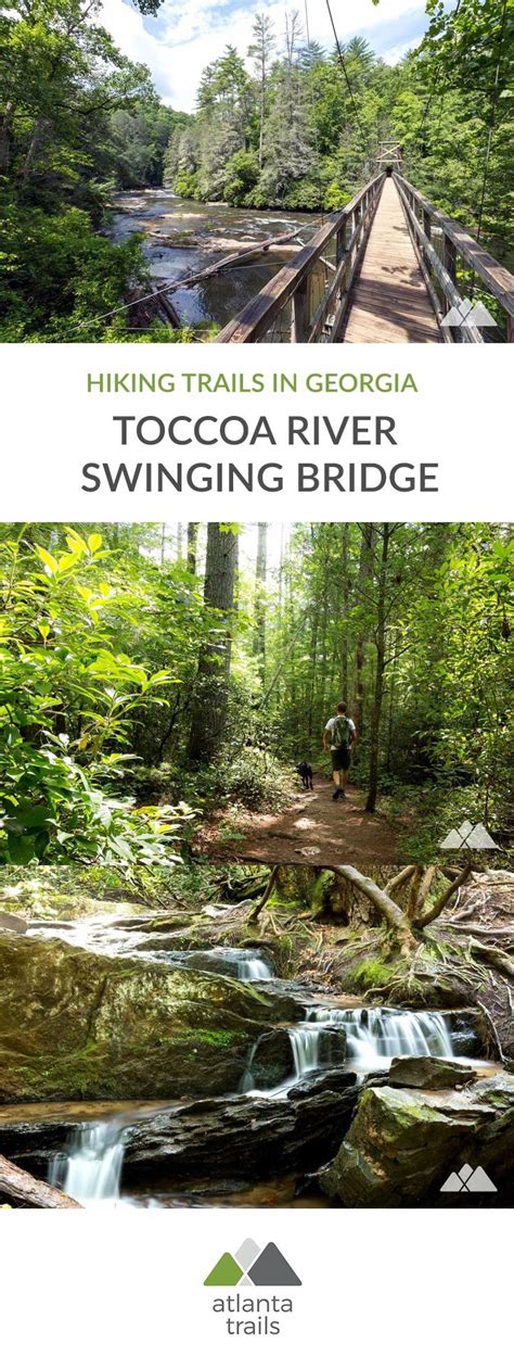 Toccoa River Swinging Bridge Near Blue Ridge Ga Hiking In Georgia