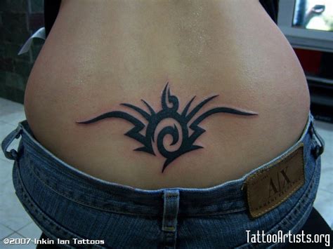 Lower Back Female Tribal Tattoo Lower Back