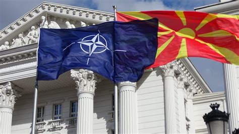 Macedonia Raises Nato Flag After Accession Protocol Signed Balkan Insight