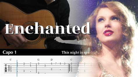 Enchanted Taylor Swift Fingerstyle Guitar Tab Chords Tutorial
