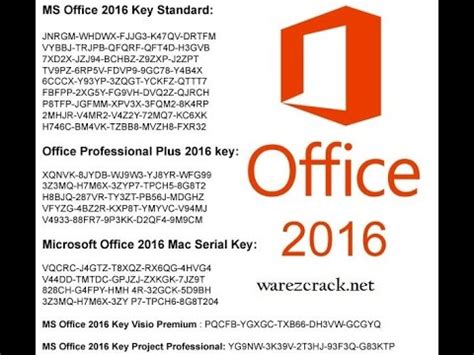Here in this post, you can find the working microsoft office 2016 product key and also learn how you can activate it and use all the premium. Microsoft Office 2016 Product Activation Key free 10000 % ...