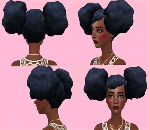 Ilovesaramoon — Glorianasims4 Maxis Match 4c Doll Afro Hair