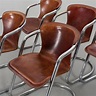 A SET OF SIX WILLY RIZZO DINNER CHAIRS. - Bukowskis