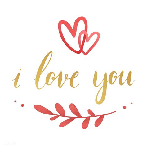 Download Free Vector Of I Love You Typography Vector By Aum About Love