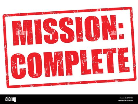 Mission Complete Stamp Stock Vector Image And Art Alamy