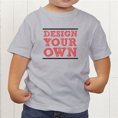 Design Your Own Personalized Toddler T Shirt Light Grey