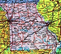 Detailed map of Missouri state with highways | Vidiani.com | Maps of ...