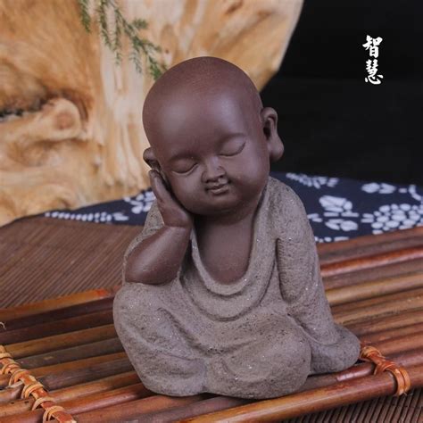 Ceramic Little Monk Buddha Of Pet Creative Home Furnishing Articles