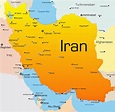 Cities map of Iran - OrangeSmile.com
