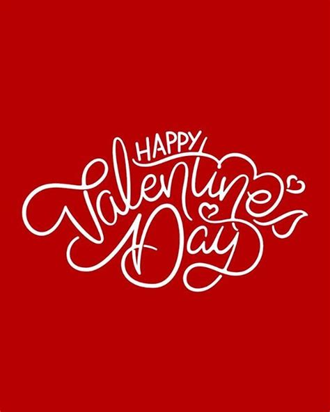 the words happy valentine s day written in white on a red background