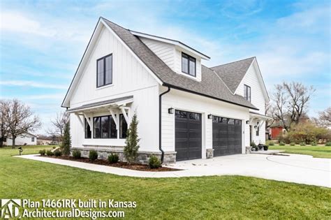 Modern Farmhouse Plan 14661rk Comes To Life In Kansas Photos Of House