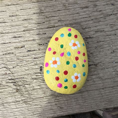 Easter Egg Painted Rocks Pebble Painting Rock Art