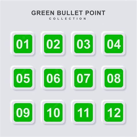 Premium Vector Bullet Point Collection