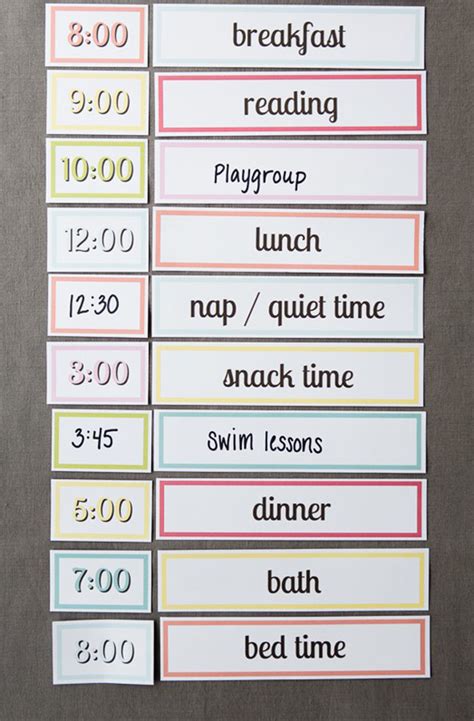 Free Printable Setting Up A Simple Routine With Kids Modern Parents