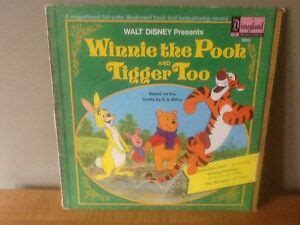 Walt Disney Winnie The Pooh Tigger Too Original Vinyl Lp Record