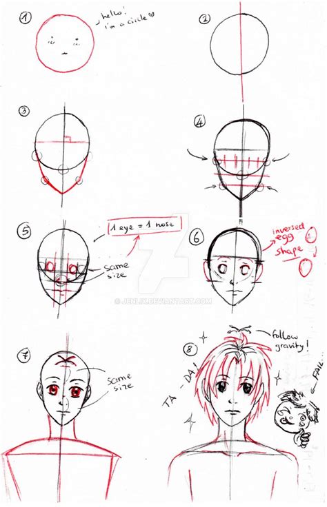 How To Draw Manga Faces Step By Step At Drawing Tutorials