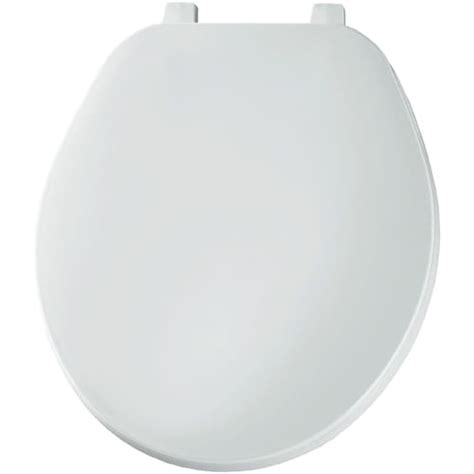 Bemis Round Plastic Toilet Seat With Whisper Close And Easy Clean